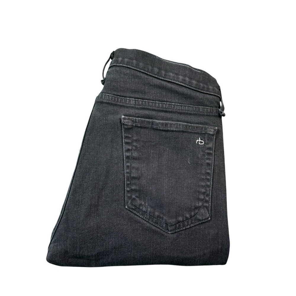 Rag & Bone Black Button Mens Fit 1 Extra Slim Men's Jeans Size 33x32